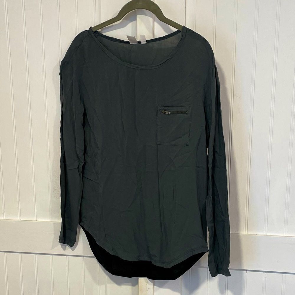 Bp olive & black blouse like top size XS